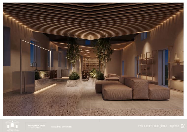 Vista notturna, ingresso